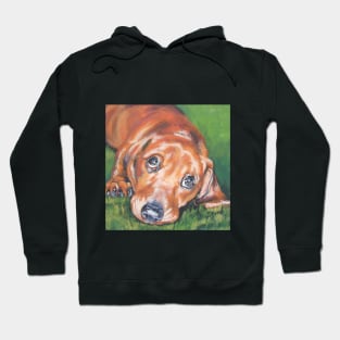 Dachshund Fine Art Painting Hoodie